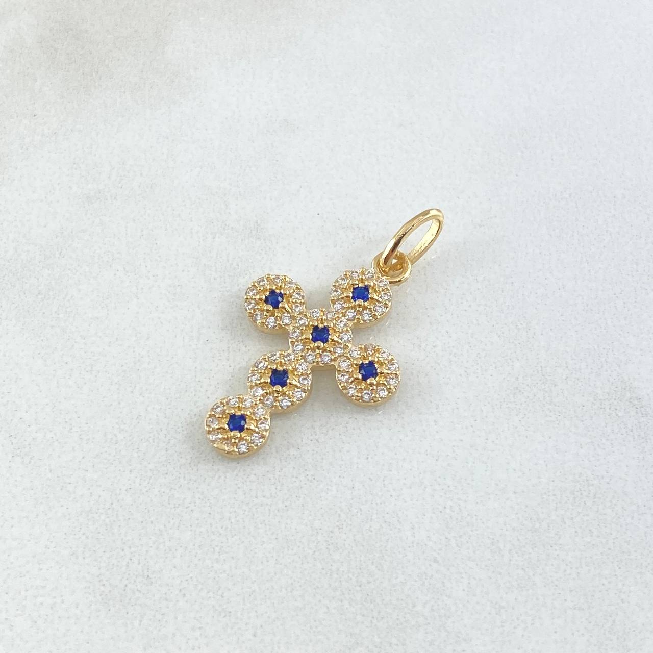 Dije Cruz Tupida 2gr / 2.7cm / Oro Amarillo 18K ©