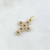 Dije Cruz Tupida 2gr / 2.7cm / Oro Amarillo 18K ©