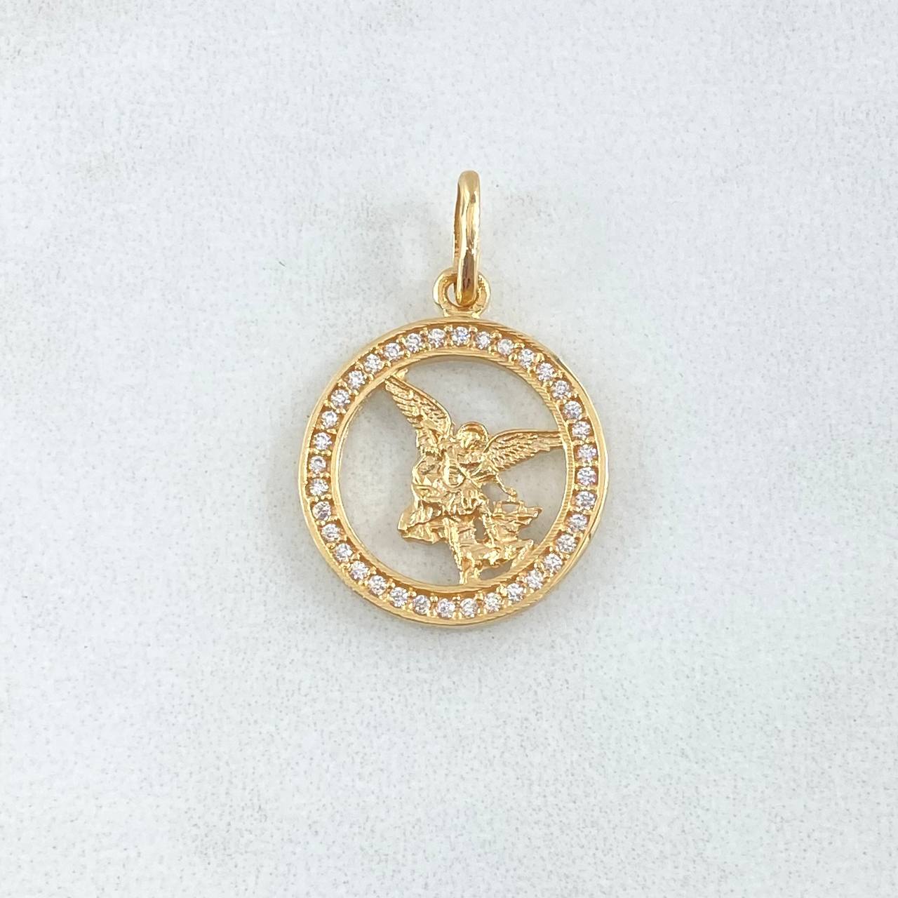 Dije San Miguel Arcángel 1.85gr / 2.5cm / Oro Amarillo 18K