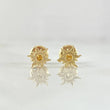 Topos Sol 0.65gr / 6mm Punteado Oro Amarillo 18K ©