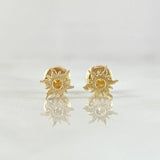 Topos Sol 0.65gr / 6mm Punteado Oro Amarillo 18K ©
