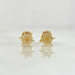 Topos Sol 0.65gr / 6mm Punteado Oro Amarillo 18K ©
