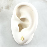 Topos Sol 0.65gr / 6mm Punteado Oro Amarillo 18K ©