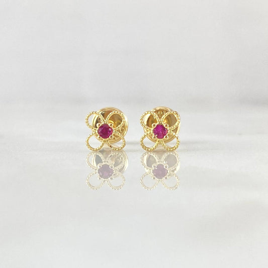 Topos Flor 0.65gr / Oro 18K *