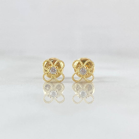 Topos Flor 0.7gr / Oro 18K *
