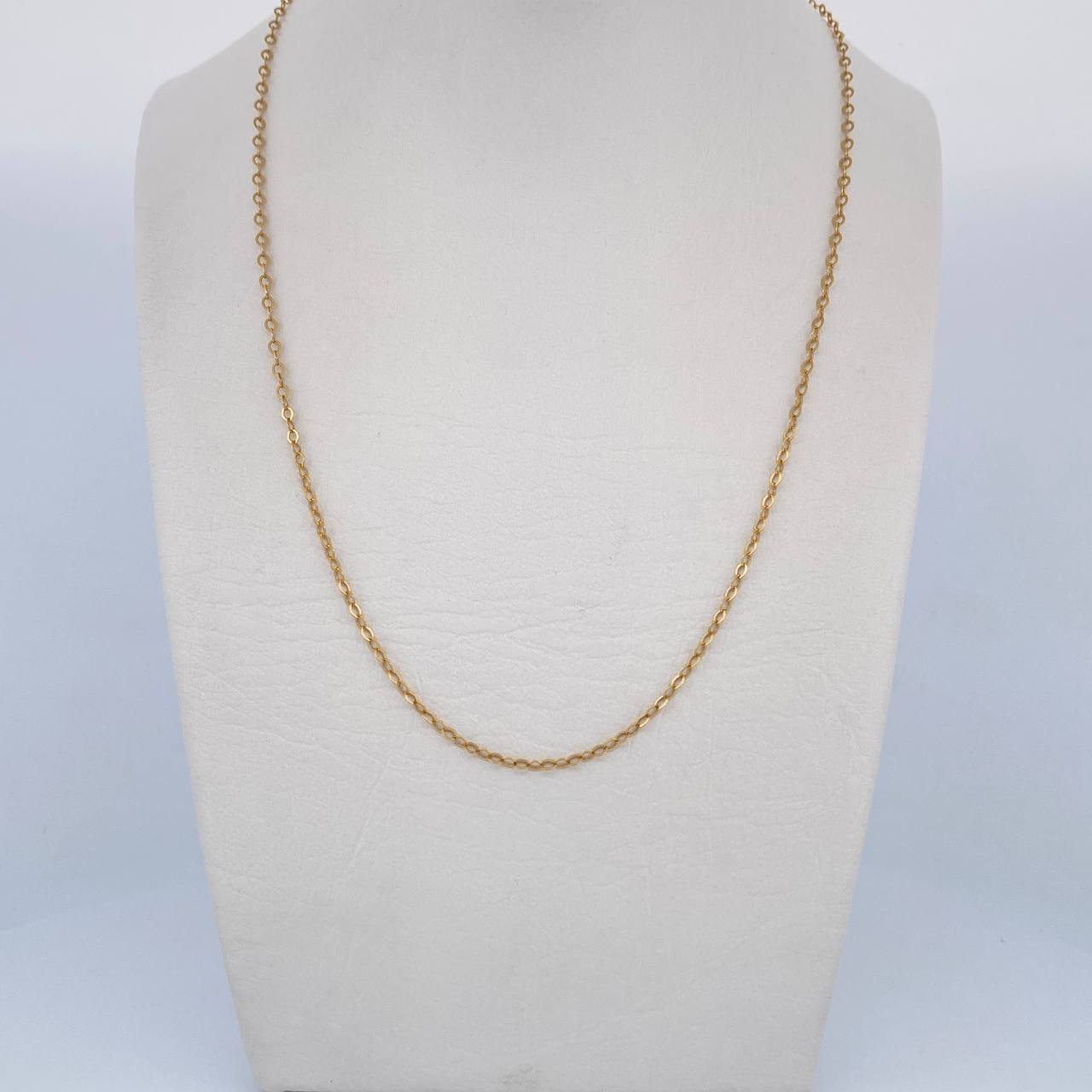Cadena Aro Seguido 1.65gr / 45.5cm / 1.6mm Oro Amarillo +3 18K &