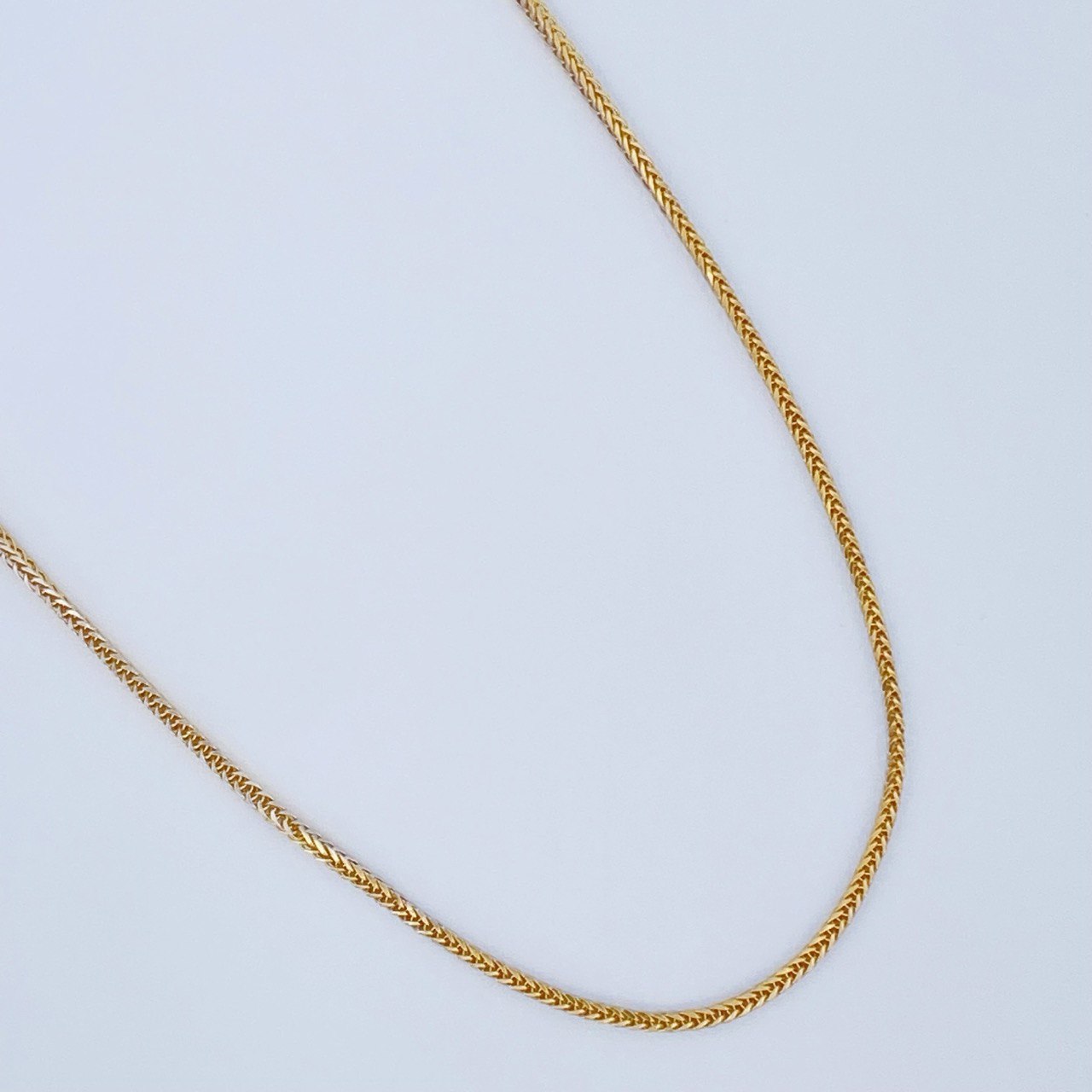 Cadena Franco 1.9gr / 40cm / Dos Oros Amarillo Blanco +3 18K &