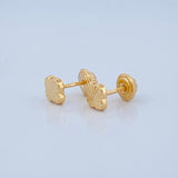Topos Trebol 0.6gr / Oro Amarillo 18K &