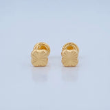 Topos Trebol 0.6gr / Oro Amarillo 18K &