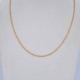Cadena Singapur 1.35gr / 44.5cm / 1mm Oro Amarillo +3 18K $