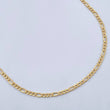 Cadena Figaro 3.85gr / 61.5cm / 2.1mm Oro Amarillo +0 18K &