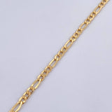 Pulso Figaro 1.75gr / 19cm / 2.4mm Oro Amarillo +1 18K $