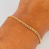 Pulso Cubano 1.05gr / 19.2cm / 2.1mm Oro Amarillo +1 18K &