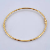 Pulso Aro 3.2gr / 18.8cm / 1.7mm Lisa Oro Amarillo +4 18K $