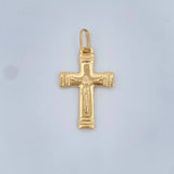 Dije Cruz Cristo 1.55gr / 3.5cm / Oro Amarillo 18K &