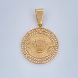 Dije Corona RX 5.1gr / 3.6cm / Oro Amarillo 18K &