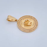Dije Corona RX 5.35gr / 3.6cm / Oro Amarillo 18K &