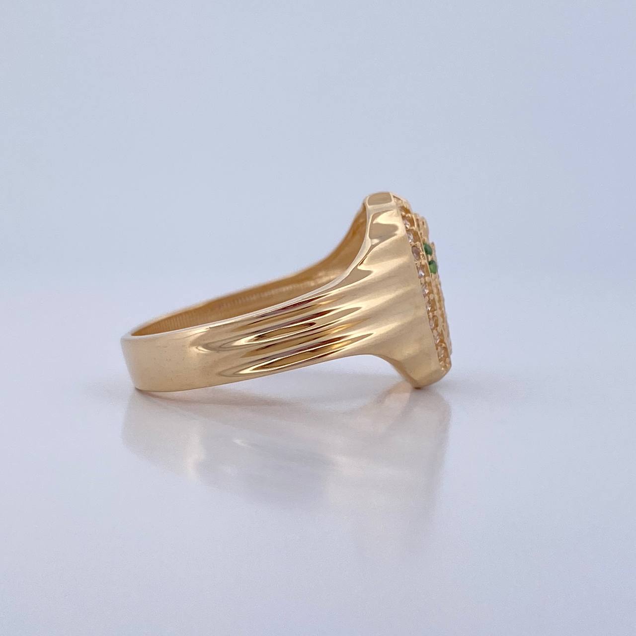 Anillo Virgen de Guadalupe 4.3gr / T7 / Oro Amarillo 18K &
