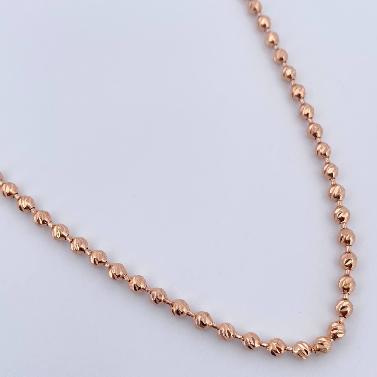 Cadena Militar 20gr / 70.2cm / Oro Rosa 18K &