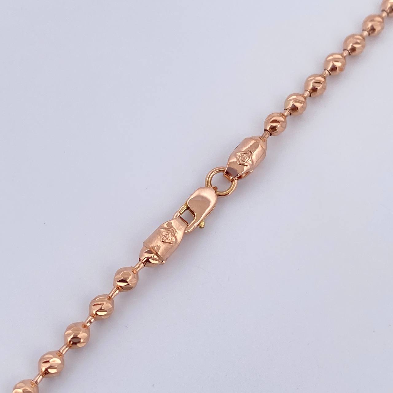 Cadena Militar 20gr / 70.2cm / Oro Rosa 18K &