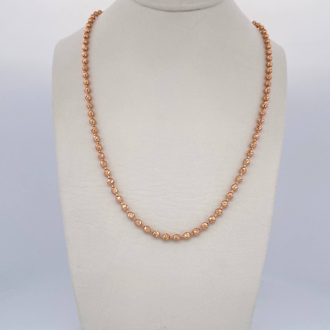 Cadena Militar 20gr / 70.2cm / Oro Rosa 18K &