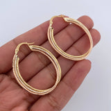 Candongas Camille 2.3gr / 3.7cm / Tres Oros 18K &