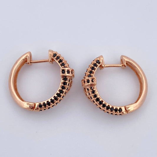 Candongas Clavo 6.1gr / 1.8cm / Oro Rosa 18K &