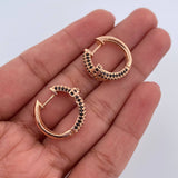 Candongas Clavo 6.1gr / 1.8cm / Oro Rosa 18K &