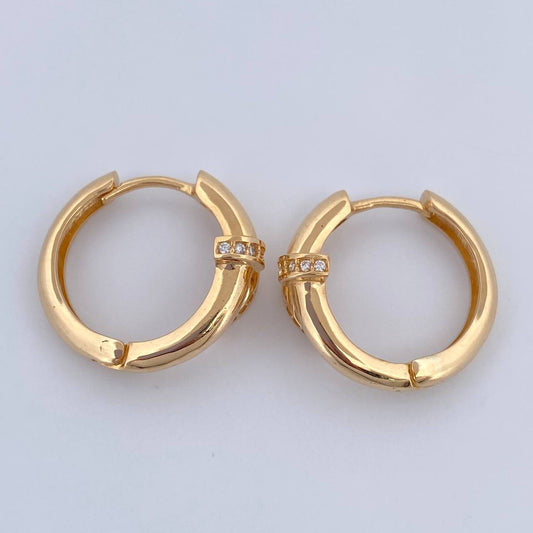 Candongas Clavo 5.15gr / 1.8cm / Oro Amarillo 18K &
