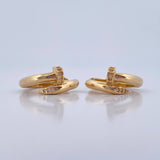 Candongas Clavo 5.15gr / 1.8cm / Oro Amarillo 18K &