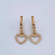 Candongas Corazon 3.05gr / 2.2cm / Oro Amarillo 18K &