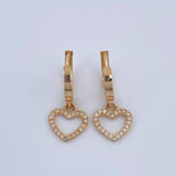 Candongas Corazon 3.05gr / 2.2cm / Oro Amarillo 18K &