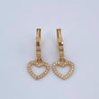 Candongas Corazon 3.1gr / 2.2cm / Oro Amarillo 18K &