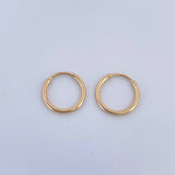 Candongas Aro 0.55gr / 1cm / Oro Amarillo 18K &