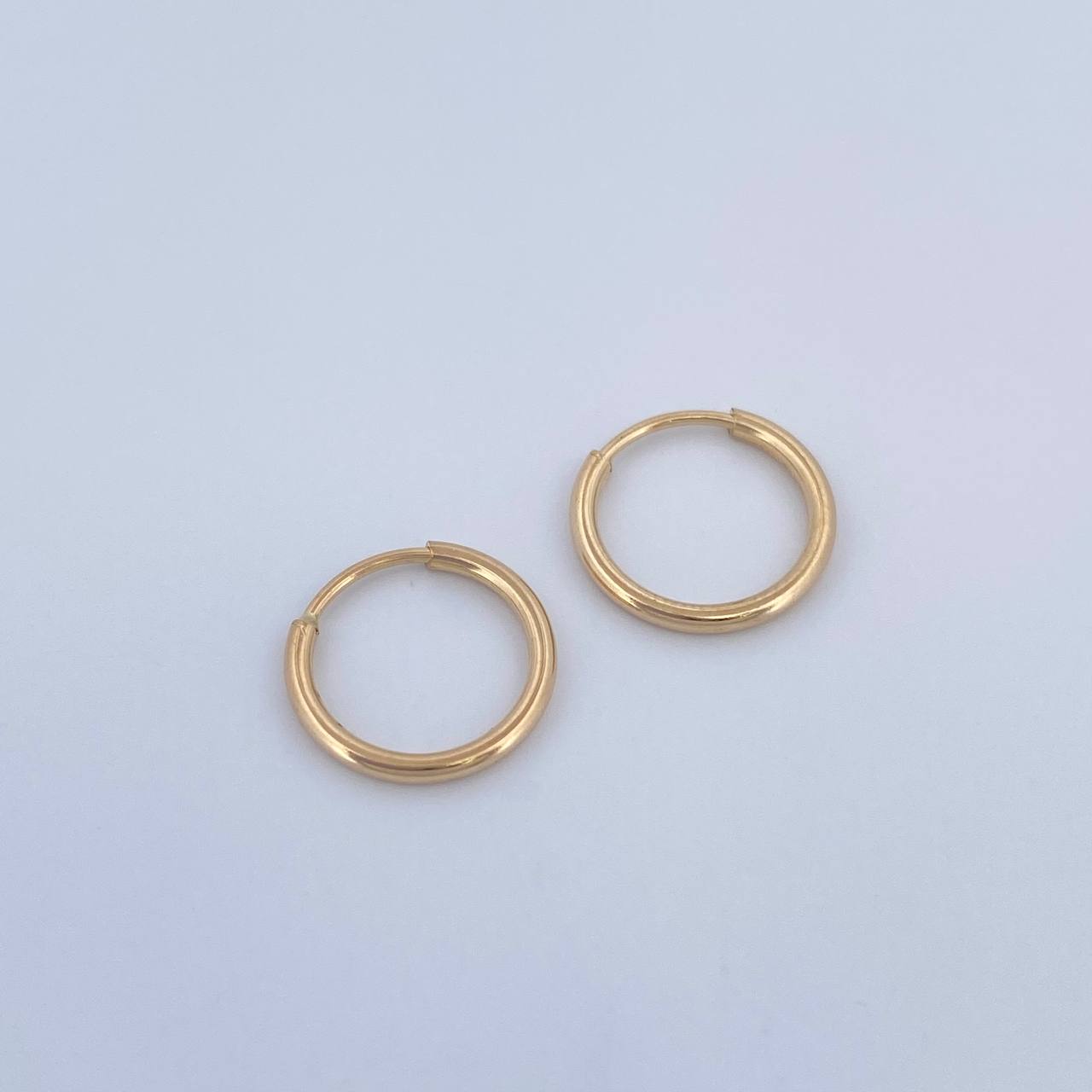 Candongas Aro 0.55gr / 1cm / Oro Amarillo 18K &