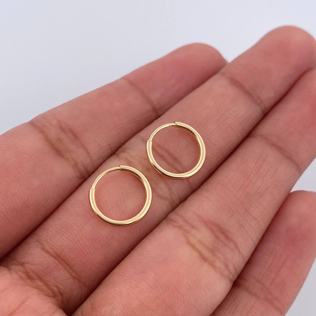 Candongas Aro 0.5gr / 1cm / Oro Amarillo 18K &