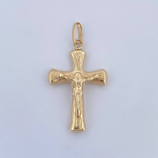 Dije Cruz Cristo 1.35gr / 3.5cm / Oro Amarillo 18K &