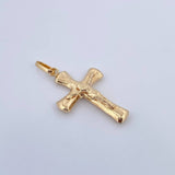 Dije Cruz Cristo 1.35gr / 3.5cm / Oro Amarillo 18K &