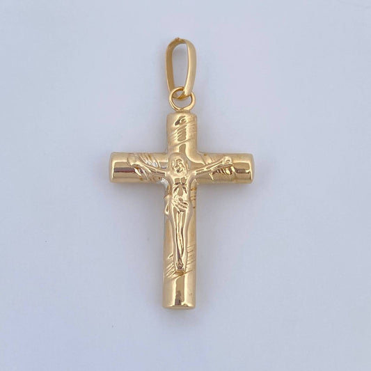 Dije Cruz Cristo 1.2gr / 3.2cm / Oro Amarillo 18K &