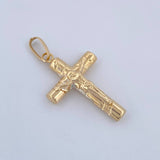 Dije Cruz Cristo 1.2gr / 3.2cm / Oro Amarillo 18K &