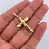 Dije Cruz Cristo 1.2gr / 3.2cm / Oro Amarillo 18K &