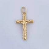 Dije Cruz Cristo 0.8gr / 2.8cm / Oro Amarillo 18K &