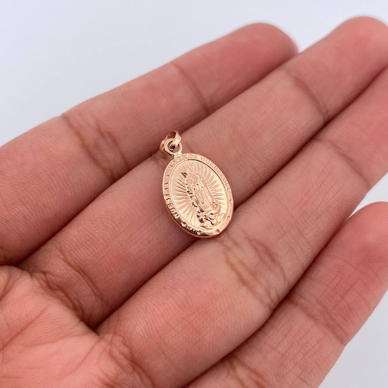 Dije Virgen Guadalupe 0.7gr / 2cm / Oro Rosa 18K &
