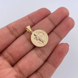 Dije San Benito 1.05gr / 2.5cm / Oro Amarillo 18K &