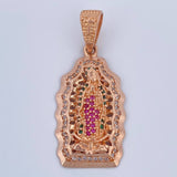 Dije Virgen Guadalupe 6.65gr / 3.7cm / Oro Rosa 18K &
