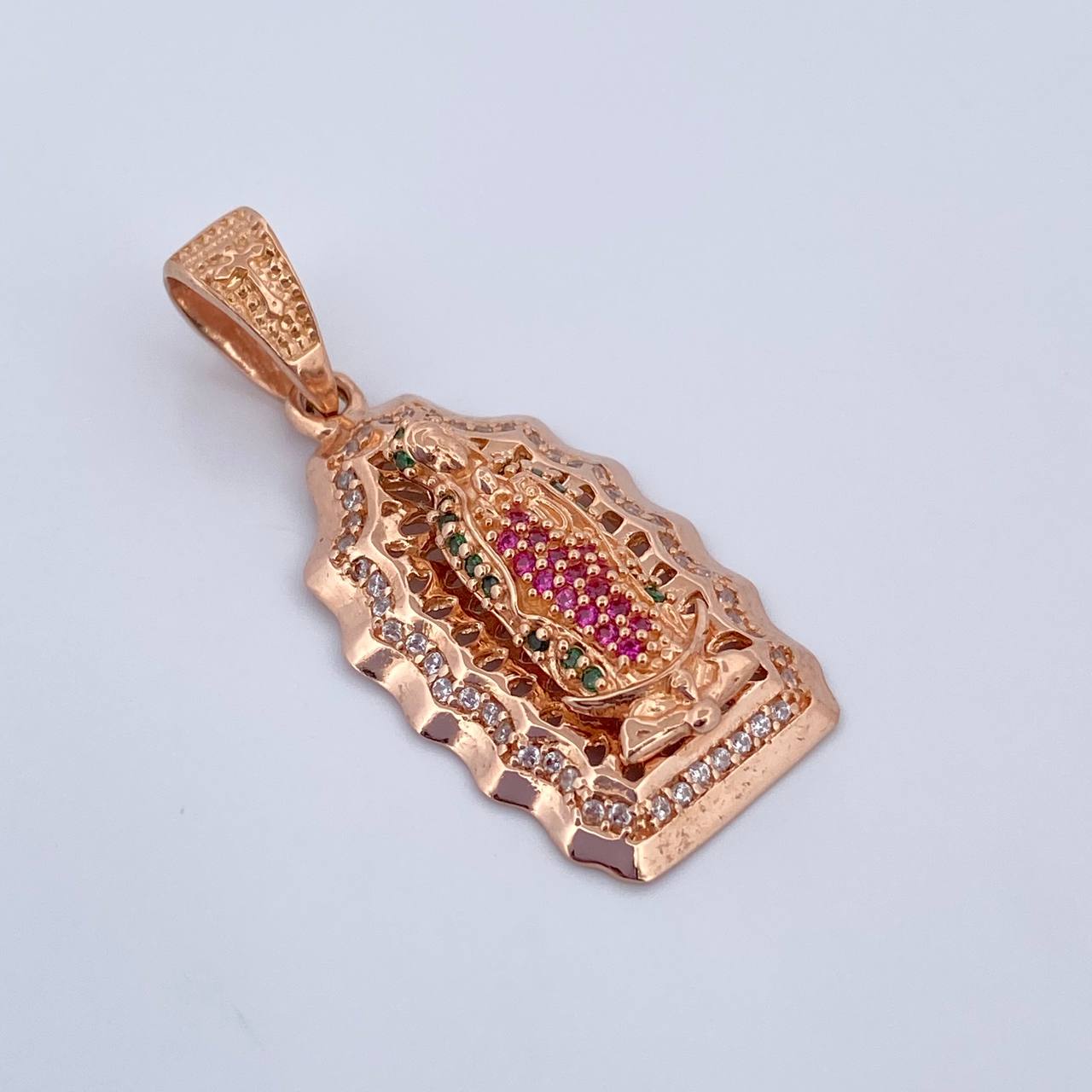 Dije Virgen Guadalupe 6.65gr / 3.7cm / Oro Rosa 18K &