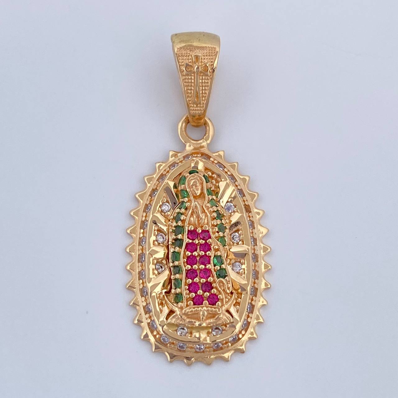 Dije Virgen de Guadalupe 3.45gr / 3.2cm / Oro Amarillo 18K &