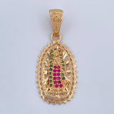 Dije Virgen de Guadalupe 3.4gr / 3.2cm / Oro Amarillo 18K &