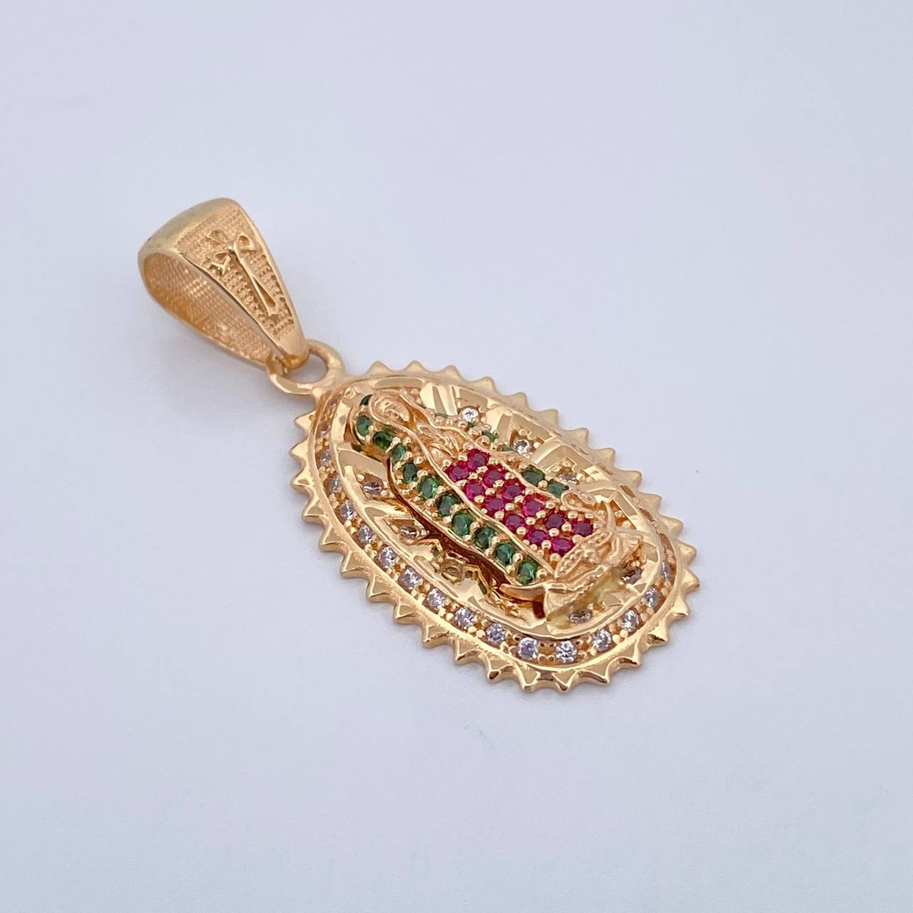 Dije Virgen de Guadalupe 3.4gr / 3.2cm / Oro Amarillo 18K &