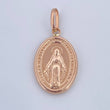 Dije Virgen Milagrosa 1.25gr / 2.9cm / Troquelada Oro Rosa &